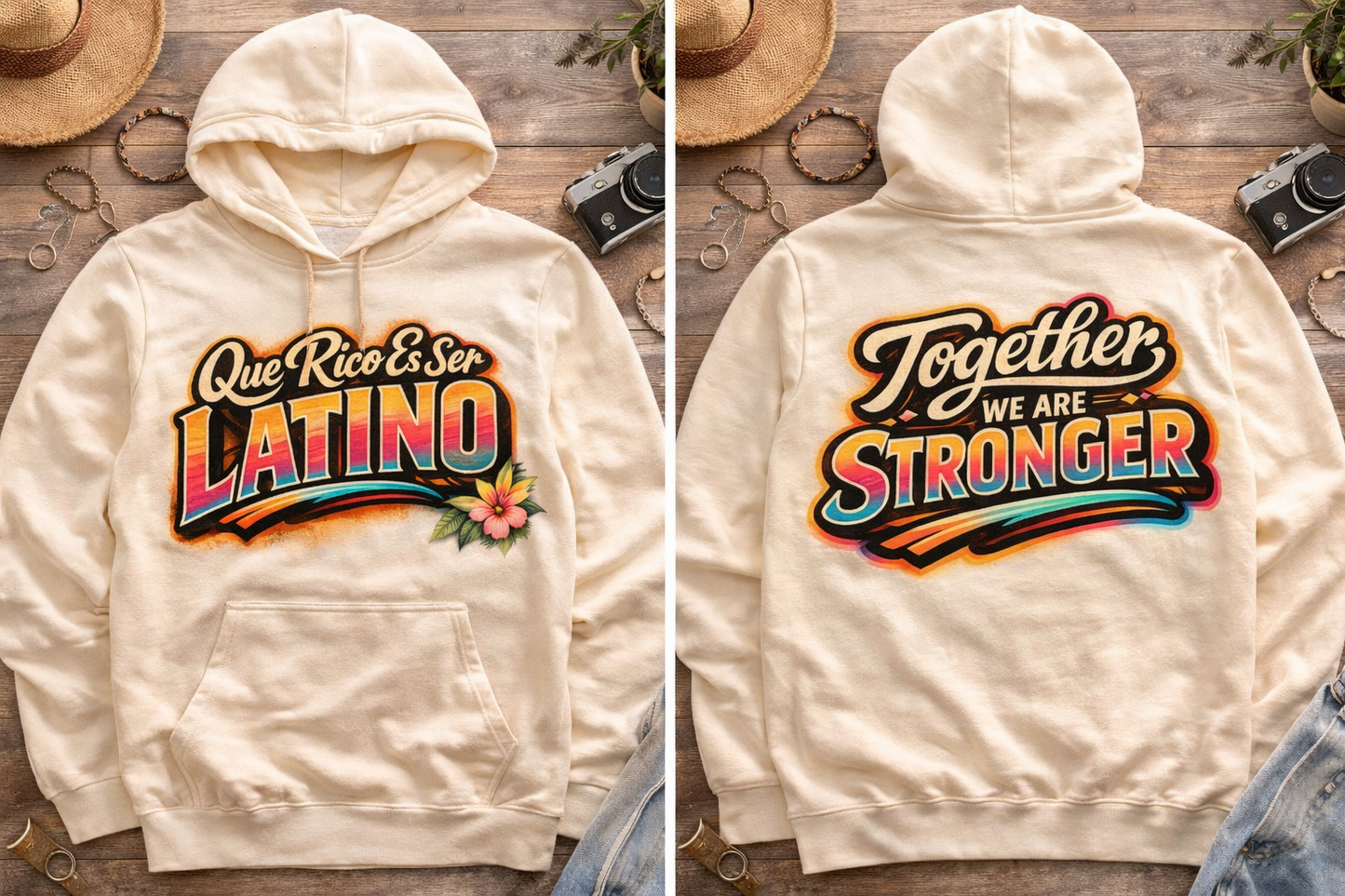 Que Rico Es Ser Latino Hoodie